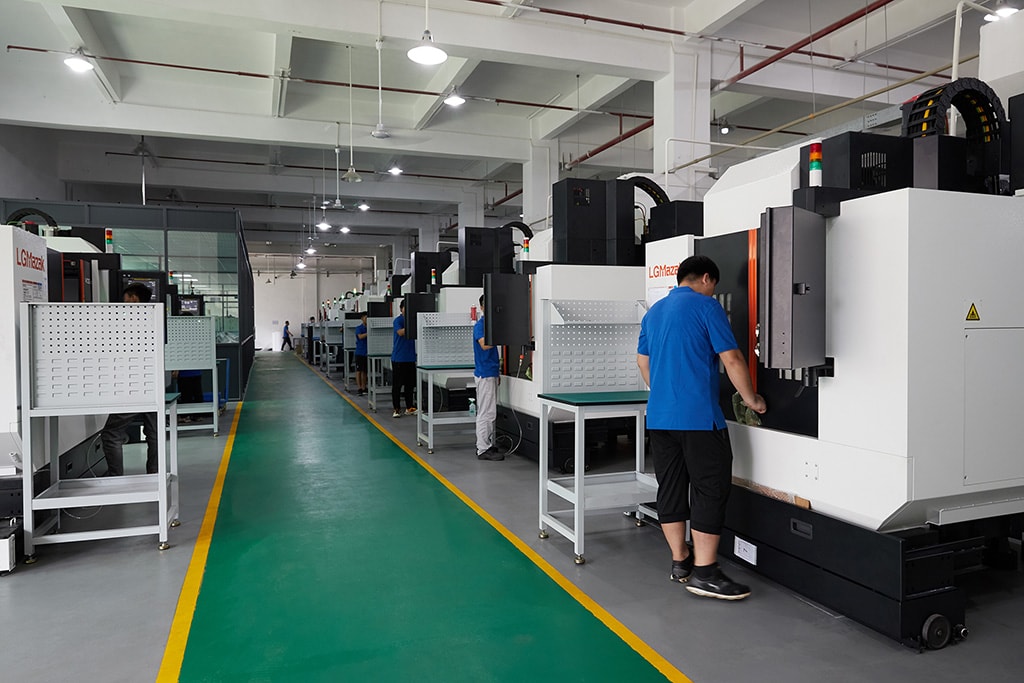3 axis,4 axis, and 5 axis CNC Machining workshop of Precision Machining Parts 